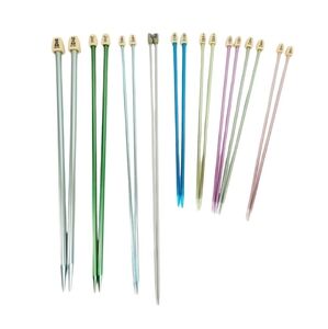 Nine Pairs of Susan Bates Aluminum Knitting Needles See Sizes Below